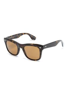 oliverpeoples Oliver Peoples Zonnebril met vierkant montuur - Bruin