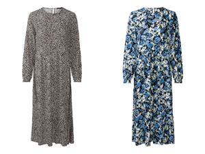 esmara Dames midi-jurk (34, Blauw)