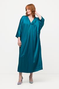 Ulla Popken Cocktailkleid Midikleid Pailletten V-Ausschnitt ärmellos