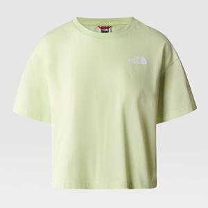 The North Face T-Shirt Ss Dames Cropped Simple Dome Tee Zwart
