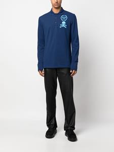 philippplein Philipp Plein Poloshirt met logoprint - Blauw