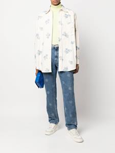 martinerose Martine Rose Straight jeans met logo - Blauw