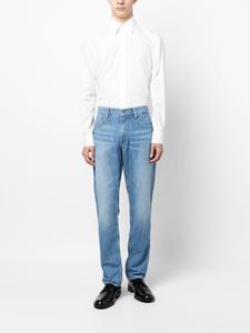 ralphlaurenpurplelabel Ralph Lauren Purple Label Jeans met stonewashed-effect - Blauw