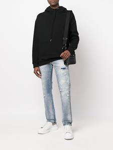 philippplein Philipp Plein Jeans met gerafeld detail - Blauw