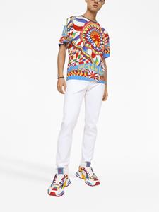 dolce&gabbana Dolce & Gabbana Jeans met logoplakkaat - Wit