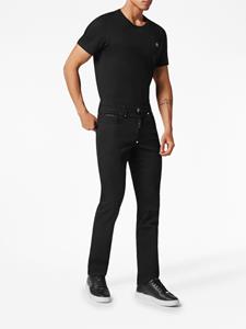 philippplein Philipp Plein Jeans met logoplakkaat - Zwart