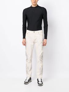 palmangels Palm Angels Jeans verfraaid met edelsteen - Wit