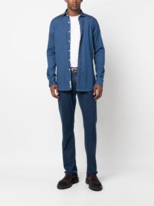 Canali Slim-fit mid waist jeans - Blauw
