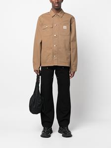 carharttwip Carhartt WIP Jeans met logopatch en dubbele knie - Zwart