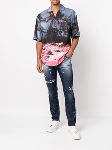 Gerafelde jeans - Blauw
