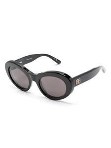 balenciagaeyewear Balenciaga Eyewear Zonnebril met rond montuur - Zwart