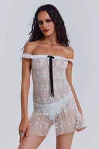 Jaded London Rita Mini Dress in White