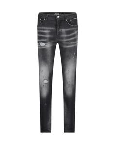 Malelions Men Stained Jeans - Black