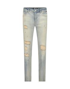 Malelions Men Stained Jeans - Light Blue