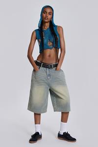 Jaded London Light Wash Jumbo Jorts