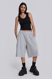 Jaded London Grey Marl Monster Jogger Shorts