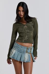 Jaded London Ludlow Denim Mini Skirt