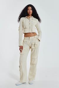 Jaded London Santal Linen Cargo Trousers