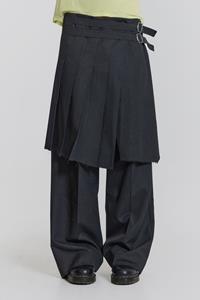 Jaded Man Steel Pleated Skirt