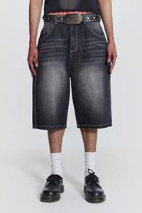 Jaded Man Washed Black Jumbo Jorts