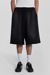 Jaded Man Washed Black Monster Jogger Baggy Shorts
