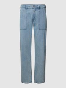 Straight fit jeans met sierstroken, model '90s'