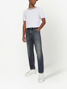 dolce&gabbana Dolce & Gabbana Jeans met logopatch en toelopende pijpen - Blauw