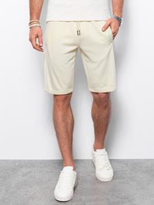 Ombre Jog short heren Crème | Korte joggingbroek heren | Italian-Style.nl, 