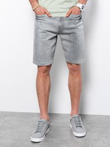 Ombre Korte spijkerbroek heren | Denim short | Grijs | Italian-Style.nl, 