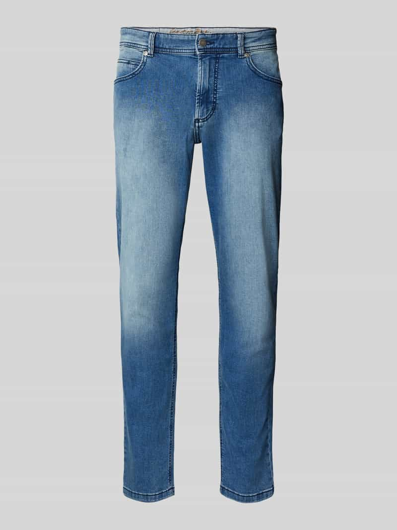 Christian Berg Men Straight fit jeans met merkdetail