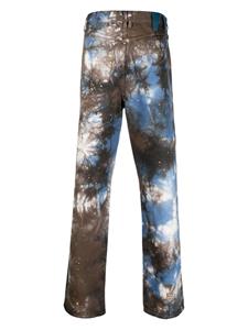 DARKPARK Broek met abstract patroon - Bruin