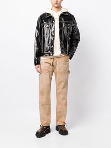 RHUDE Broek met chevron patroon - Bruin