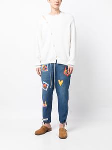 greglauren Greg Lauren Shorts met patch-detail - Blauw