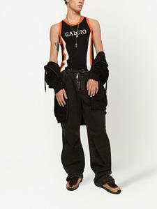 dolce&gabbana Dolce & Gabbana Katoenen geverfde cargo broek - Zwart