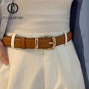 COOLERFIRE FASHION Belts for Women High Quality Fashion Casual Jeans Women's Belt Luxury Designer Brand Pin Buckle Belt New Trend Waist Belt LD2302
