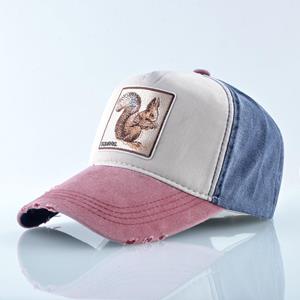 Kissbaobei Snapback Hats For Men squirrel Embroidery Baseball Cap Women Spring Summer Breathable Cotton Dad Hat