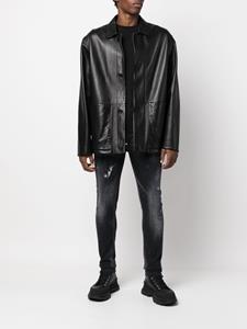 philippplein Philipp Plein Gerafelde jeans - Zwart