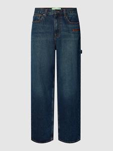 Straight leg jeans met labeldetail, model 'DRAGON'