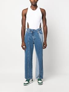 fengchenwang Feng Chen Wang Gedeconstrueerde jeans - Blauw