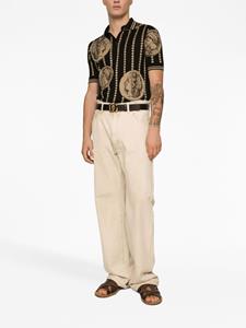 dolce&gabbana Dolce & Gabbana Jeans met franje afwerking - Beige