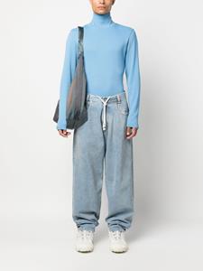 Jeans met trekkoord - Blauw