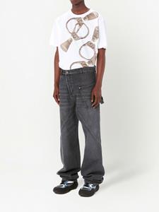 jwanderson JW Anderson Jeans met wijde pijpen - Grijs
