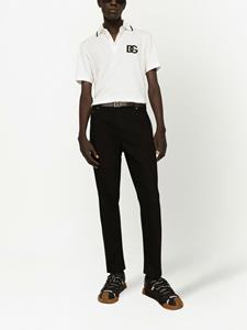 dolce&gabbana Dolce & Gabbana Jeans met logopatch en toelopende pijpen - Zwart