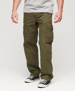 Superdry Mannen Baggy Cargobroek van Biologisch Katoen Groen Grootte: 30/32