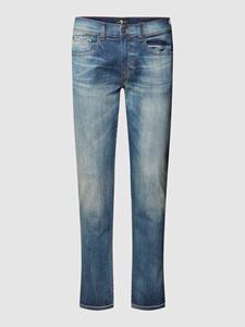 7 For All Mankind Jeans met contrastnaden, model 'Slimmy Tapered'