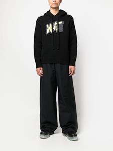 Off-White Broek met wijde pijpen - Zwart