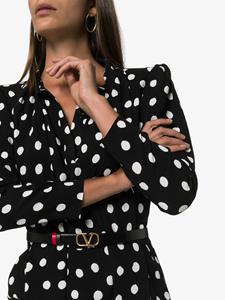 valentinogaravani Valentino Garavani VLOGO Riem met gesp - Zwart