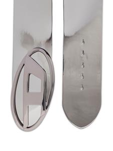 Diesel B-1DR 80mm metallic riem - Zilver