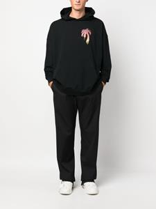 palmangels Palm Angels Broek met geborduurd monogram - Zwart