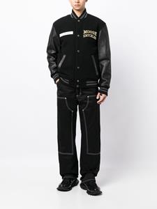 mooseknuckles Moose Knuckles Bomberjack met geborduurd logo - Grijs